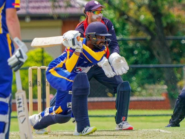 VSDCA cricket: Noble Park v Malvern at Noble Park Reserve. Picture: Valeriu Campan