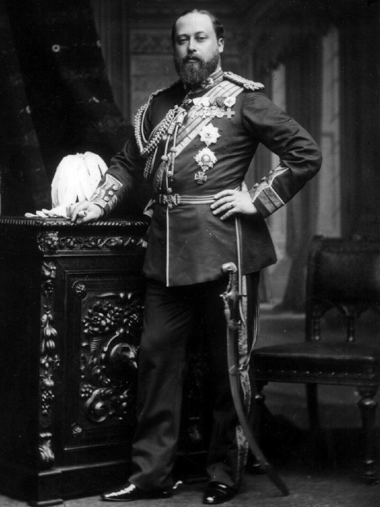 1875: King Edward VII, then Prince of Wales, dressed in a cavalry uniform.