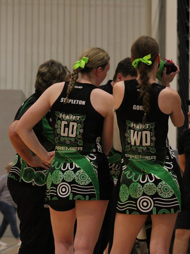 HART Sapphire Series round 1 2024 (Ruby) Darling Downs Panthers v Bond University Bull Sharks Netball