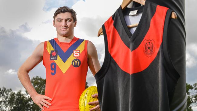 Cam Taheny juggled SANFL, state under-18 and school commitments with Rostrevor College in 2019. Picture: Brenton Edwards