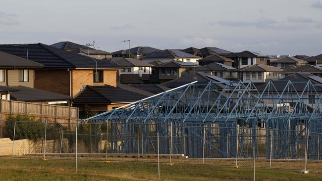 NSW will fail to meet it’s five-year housing target by almost 74,000 homes according to new forecasts. Picture: Jonathan Ng