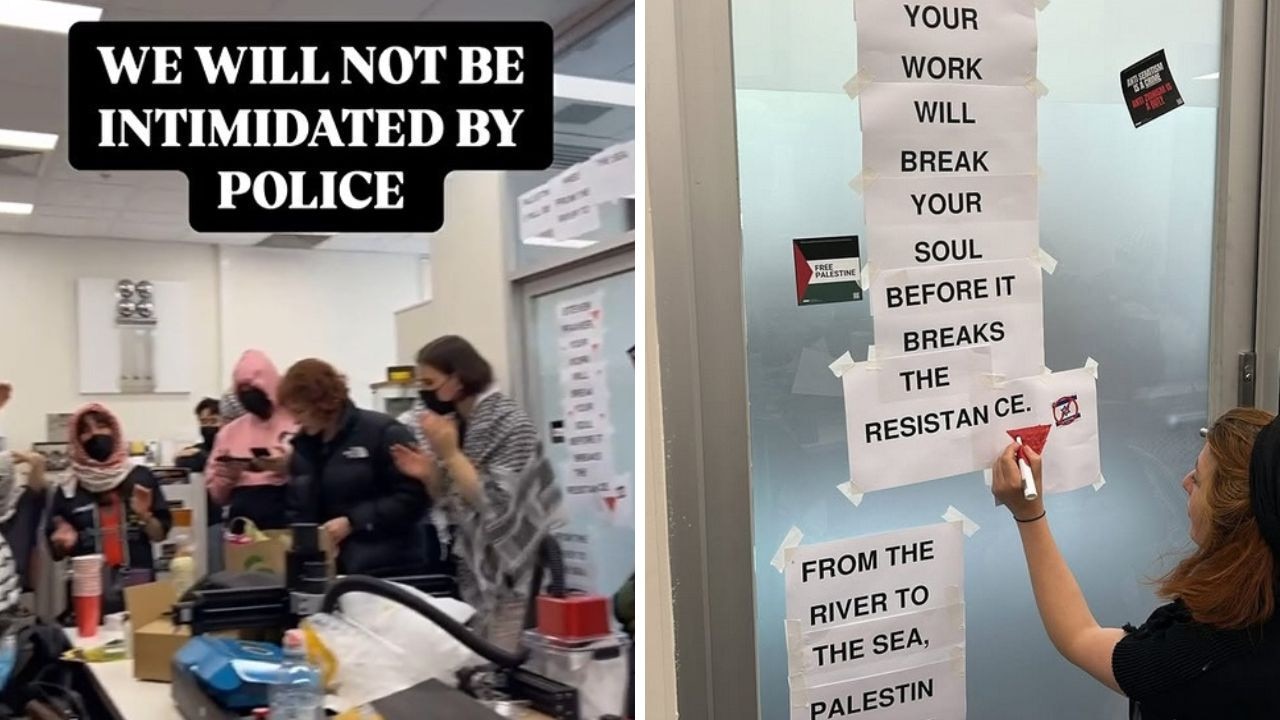 Masked Uni of Melbourne students storm veteran Jewish academic’s office