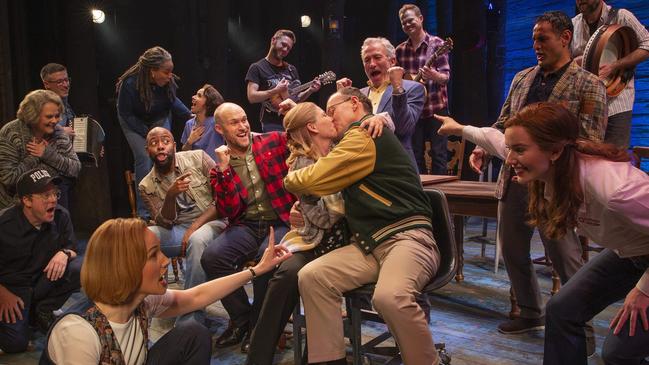 Production shots from the musical Come From Away