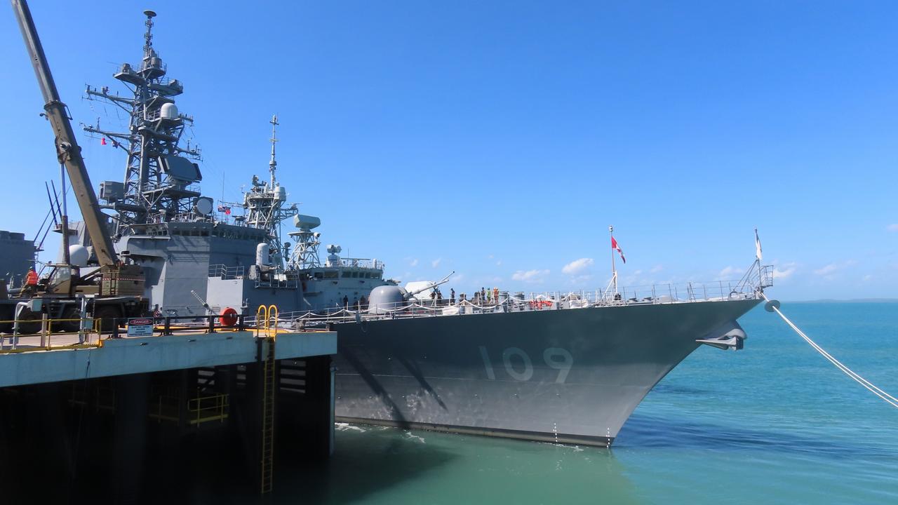 HMAS Coonawarra ahead of Exercise Kakadu 2024. Picture: Harry Brill.