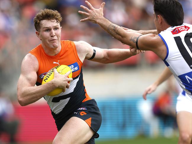 Green has asserted himself as the main man in a GWS midfield tipped as premiership favourites. Picture: Phil Hillyard