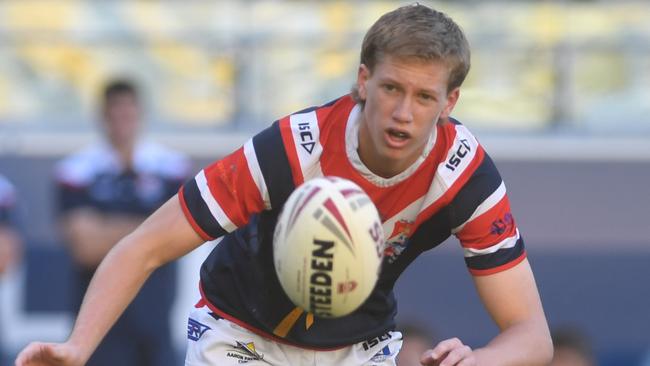 Final of the Arron Payne Cup between Ignatius Park College and St Patrick's College at the Queensland Country Bank Stadium. St Patrick's Xavier Kerrisk. Picture: Evan Morgan