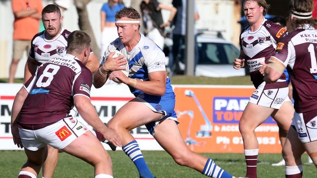 Matthew Koellner picture in action against Burleigh. Picture: Richard Gosling