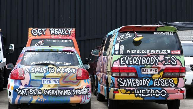 Queensland company Wicked Campers is the main target of the new law. PICTURE: JUSTIN BRIERTY