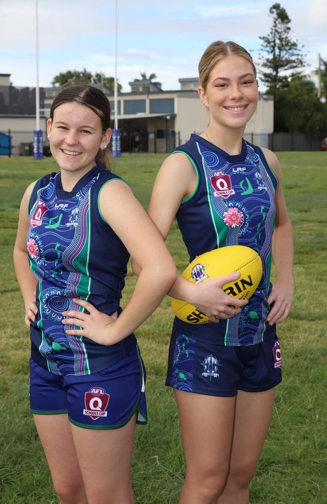 Co-captains Emily Mann and Chelsey Perry.