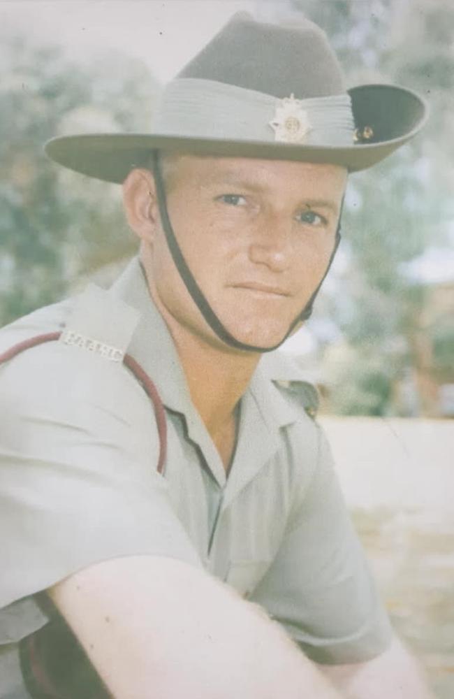 Mr Whitfield while he served. Picture: Supplied