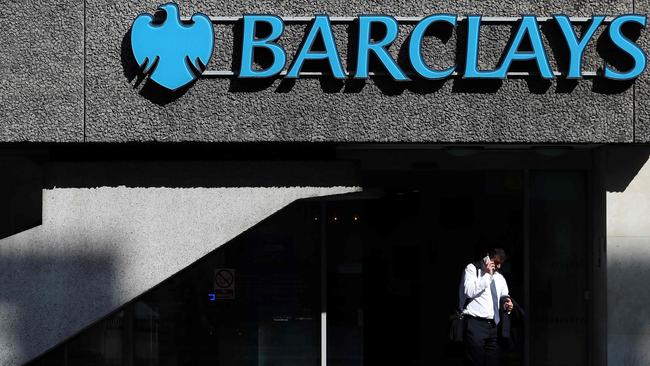 Barclays profit tumbled. Picture: AFP