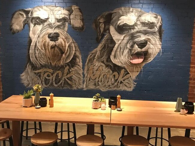 This Hoppers Crossing cafe was named after the owners' schnauzers. Picture: Facebook