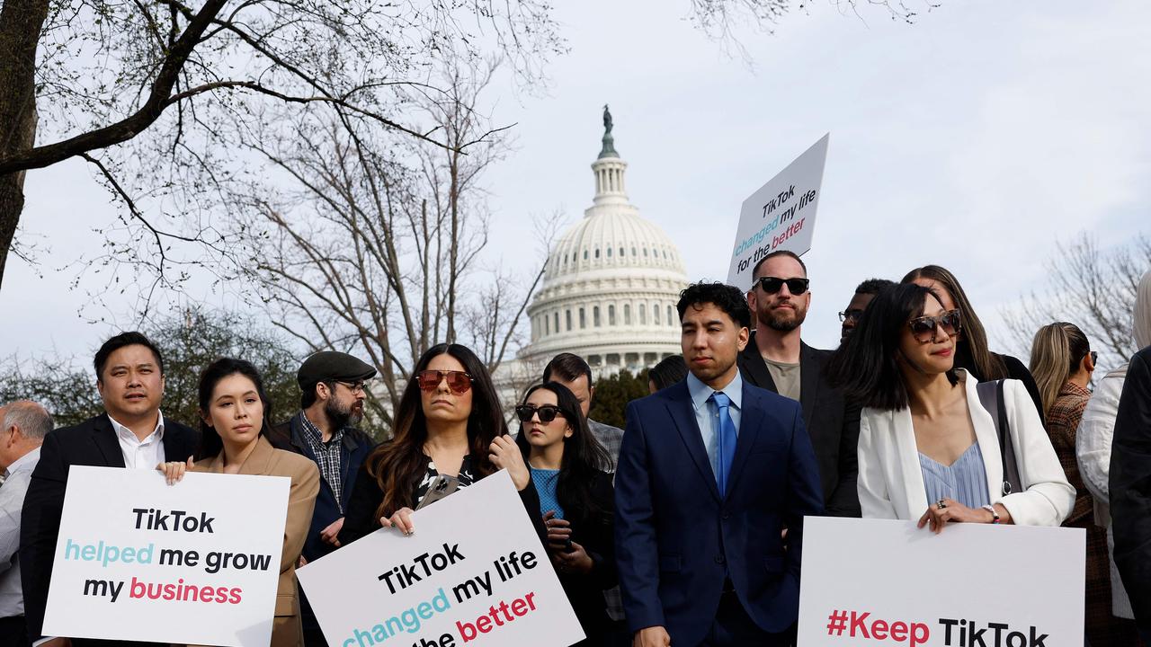 TikTok has mobilised support against the mooted ban, arguing it will stifle small businesses and creatives. Picture: AFP / Anna Moneymaker