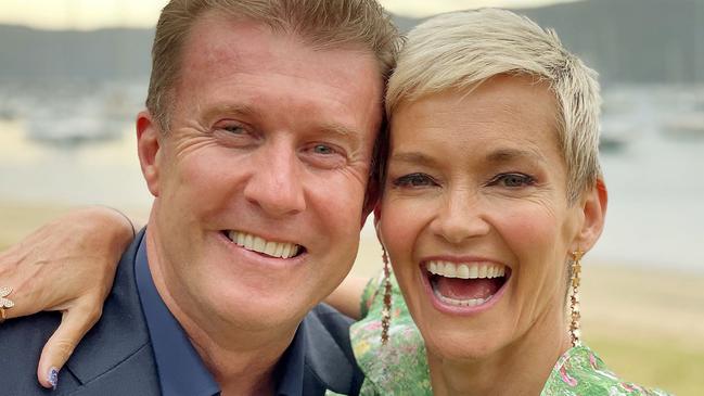 Jessica Rowe with her husband, Nine newsreader Peter Overton. Picture: John Appleyard