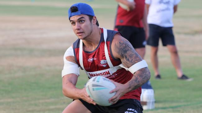 Jayden Nikorima at Redcliffe Dolphins pre season training, December 3 2018. Photo: Jon Sloan.