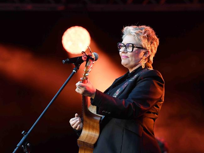 Melinda Schneider performs main stage at Gympie Music Muster. Picture: Patrick Woods.