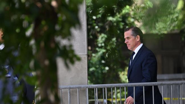 Hunter Biden leaves court in Wilmington, Delaware. Picture: Getty Images.