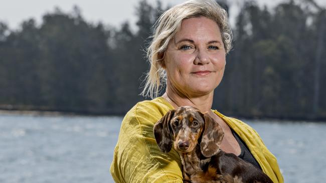 Rosie the 6 month old dachshund puppy fell victim to Parvo virus despite having the vaccination. Owner Dawn O'Keeffe has paid $11,000 to get her better. Picture: Jerad Williams