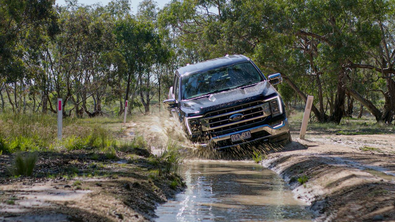 The F-150 covered some brutal off-road courses during the testing.