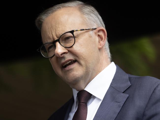 Leader of the Australian Labor Party, Anthony Albanese, who has likened his style of potential leadership to Hawke and Howard. Picture: NewsWire/Sarah Marshall