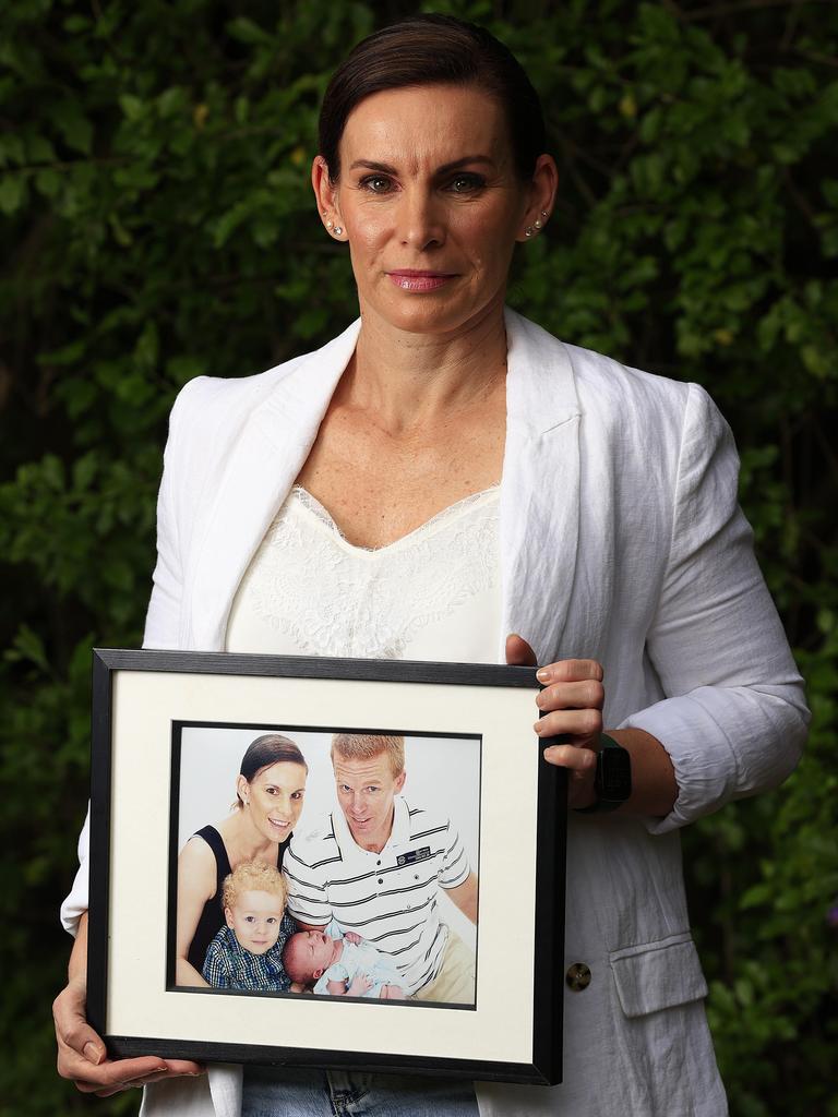 Sonya Leeding consented to her late husband, Detective Senior Constable Damian Leeding, becoming an organ donor and he was able to donate both kidneys. Picture: Adam Head