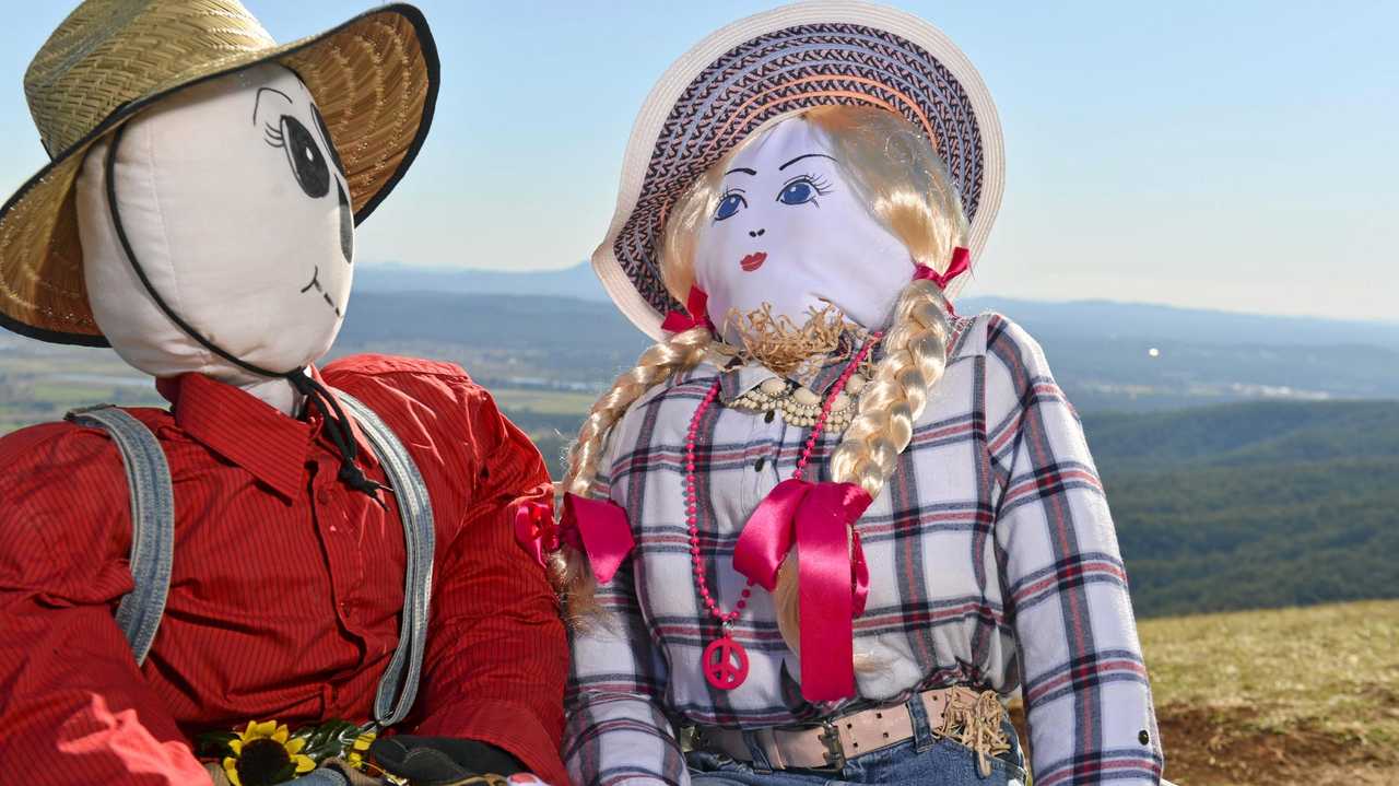 Hayden the scarecrow married his wife Hayley at last year&#39;s festival. Picture: Cordell Richardson