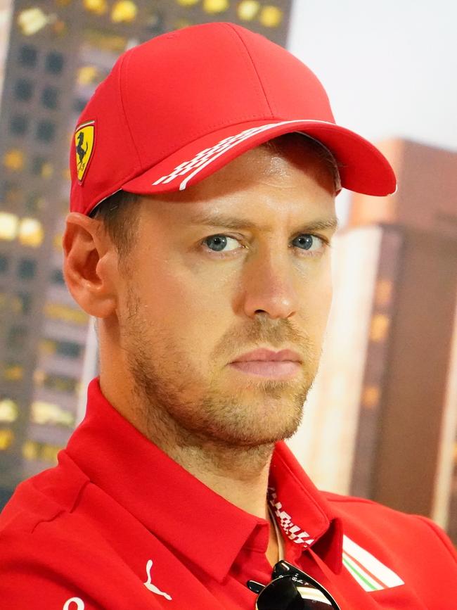 Sebastian Vettel backed up Lewis Hamilton. Picture: AAP/Scott Barbour