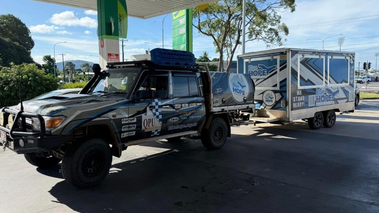 The Blue Hope outreach trailer before the accident. Photo: Contributed