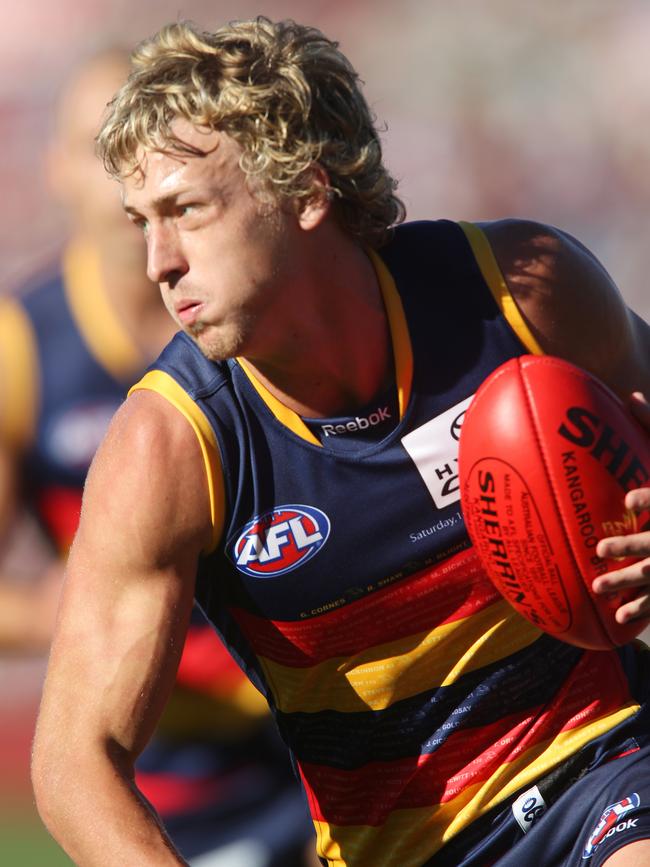 Cook in action for Adelaide. (AAP Image/Ben Macmahon)