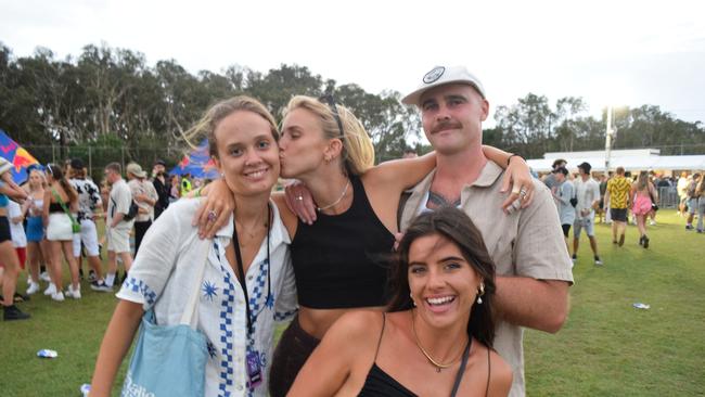 Festival-goers at The Jynx House Amplified music festival in Coolum