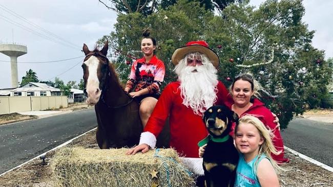 Daughters Kaylah and Lacy Smith with their mum Rebecca Smith. Picture: Supplied