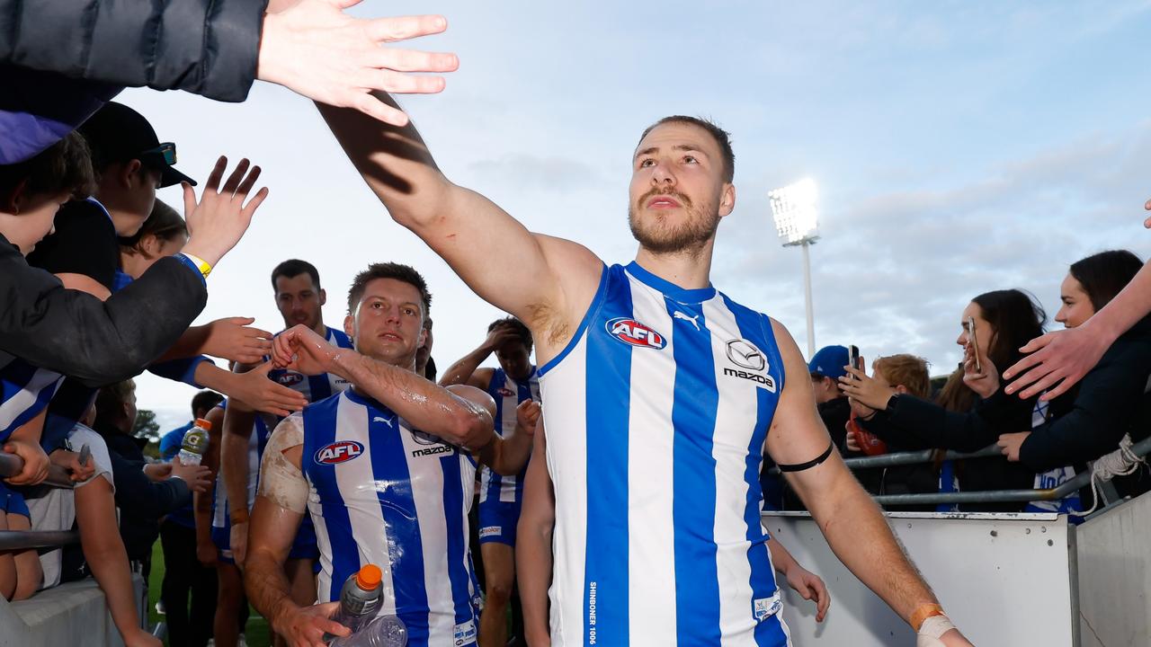 Can Hawthorn lure Ben McKay from the Kangaroos? Picture: Dylan Burns/AFL Photos via Getty Images