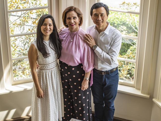 Qweekend - photo shoot at home with Mary Li and Li Cunxin and their daughter Sophie. Pic Mark Cranitch.