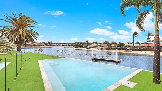 This waterfront home in Mooloolaba costs $1660 a night.