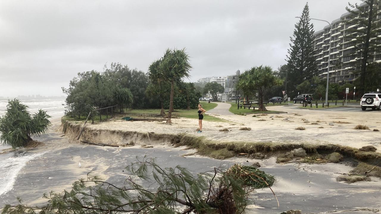 Currumbin beachfront on Saturday morning