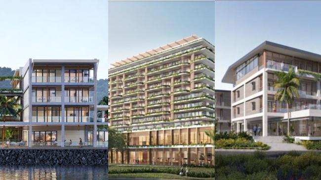 Three hotels have been earmarked as part of a larger development at Port of Airlie. Picture: Supplied