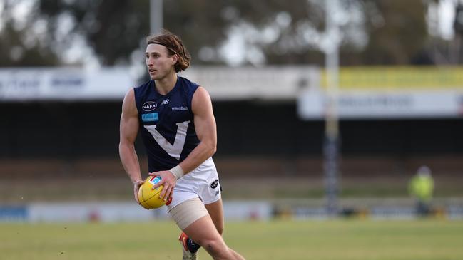 Sam Fisher in action for the Big V. Photo: VAFA Media.