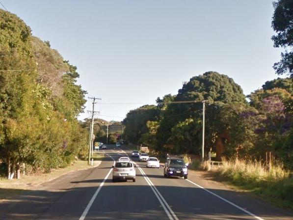 The Bruxner Highway at Wollongbar in northern NSW, 2023. Picture: Google