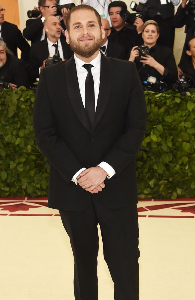 Jonah Hill attends the 2018 Met Gala. Picture: Getty Images.