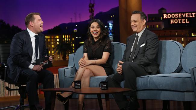 Funny guy ... James Corden brings the LOLS with big celebrity guests like as Mila Kunis and Tom Hanks. (Photo by Monty Brinton/CBS via Getty Images)