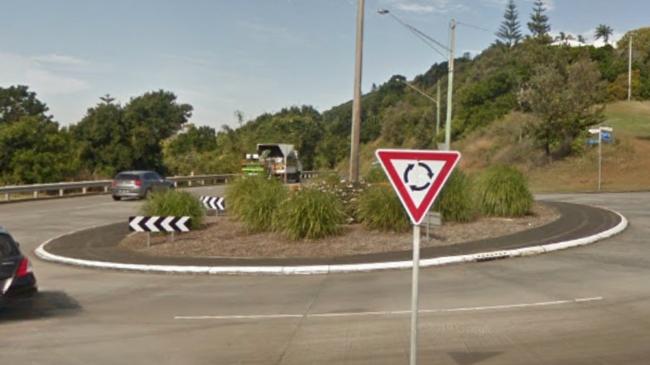 Roundabout on The Coast Road, Lennox Head. Picture: Google