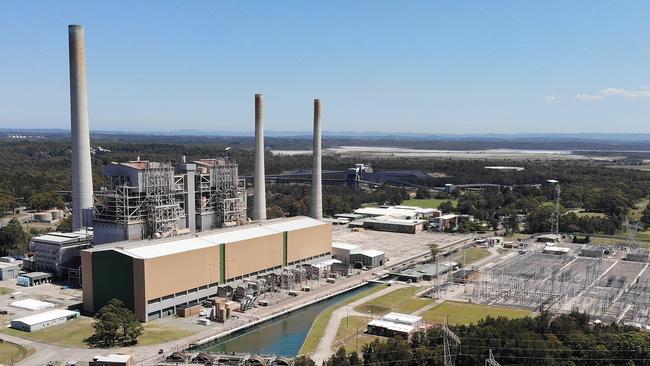 Federal ministers Barnaby Joyce, Matt Canavan and David Gillispie visit the Mandalong Coal Mine at Morriset and the Vales Point Power Station at Lake Macquarie (pictured). Picture: Toby Zerna