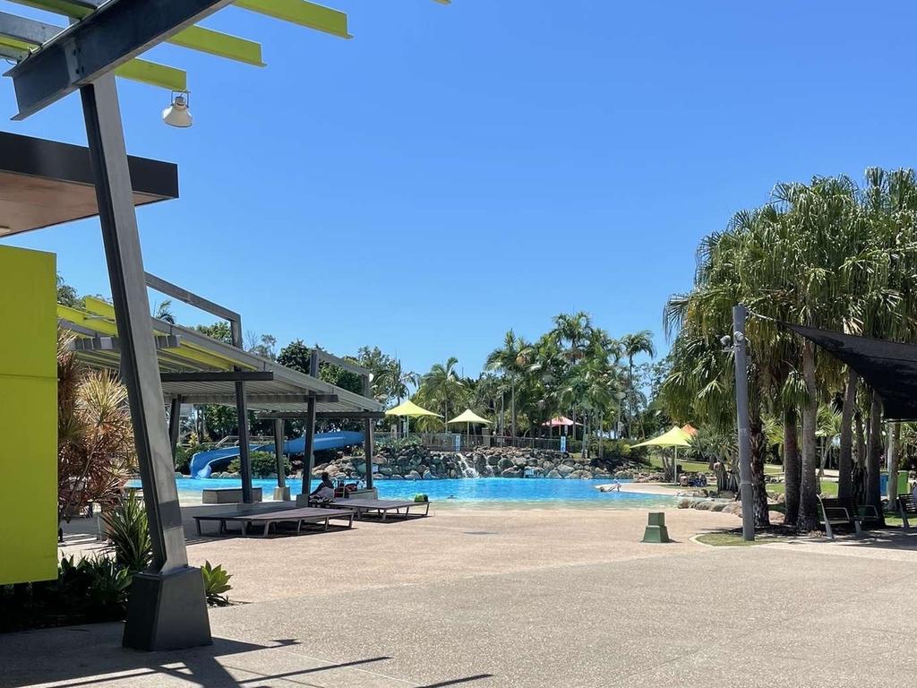 An empty Bluewater Lagoon manned by CEO Stan Wall after staff refuse to rock up due to pay and other work disputes on Friday, March 7.