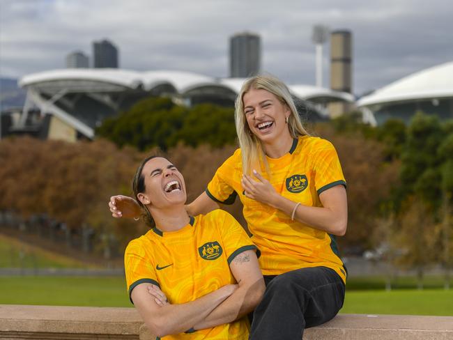 Charli Grant (R) will be granted game time at Friday night’s first friendly against China. Picture: RoyVPhotography