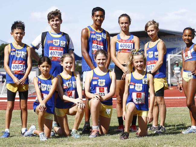 Back L to R: Lieran Fung, Leon Kalyvas, Aaron Macey, Danielle Rutstein, Brody Elbourne and Anjola Ige  Front L to R: Erin Fung, Medeleine Swain, Tali Baltineshter and Wanda Skuodas  are some of the athletes off to State Cahmpionships. Randwick Botany Little Athletics club had an excellent result at the recent championships with 26 kids making it through to the state championships. Picture: John Appleyard