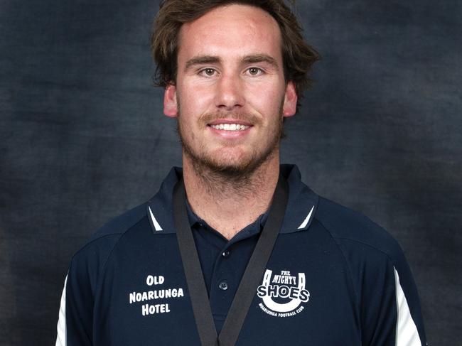 Noarlunga forward Nick Mott after winning the 2018 Southern Football League (SFL) Mail Meda. Picture: James Baker