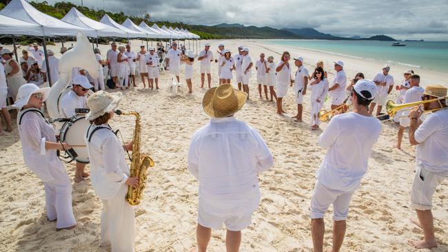 White on Whitehaven musicians welcomed and entertained guests. Photo: Andrew Pattinson