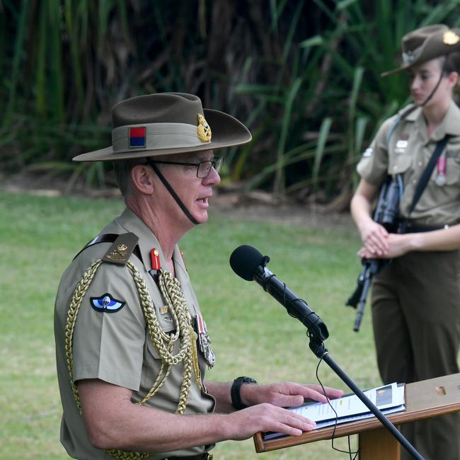 25th anniversary of the Blackhawks helicopter crash at Hughrange, near Townsville, that took the lives of 18 soldiers. Chief of the Australian Army Lieutenant General Rick Burr. Picture: Evan Morgan