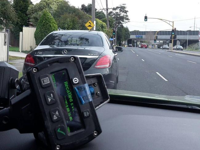 A speeding teacher was caught on Pascoe Vale Rd on Monday morning, hours before a bus driver was nabbed.