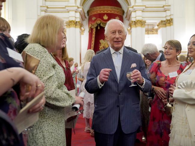 King Charles connected on a personal level with the guests. Picture: Getty Images